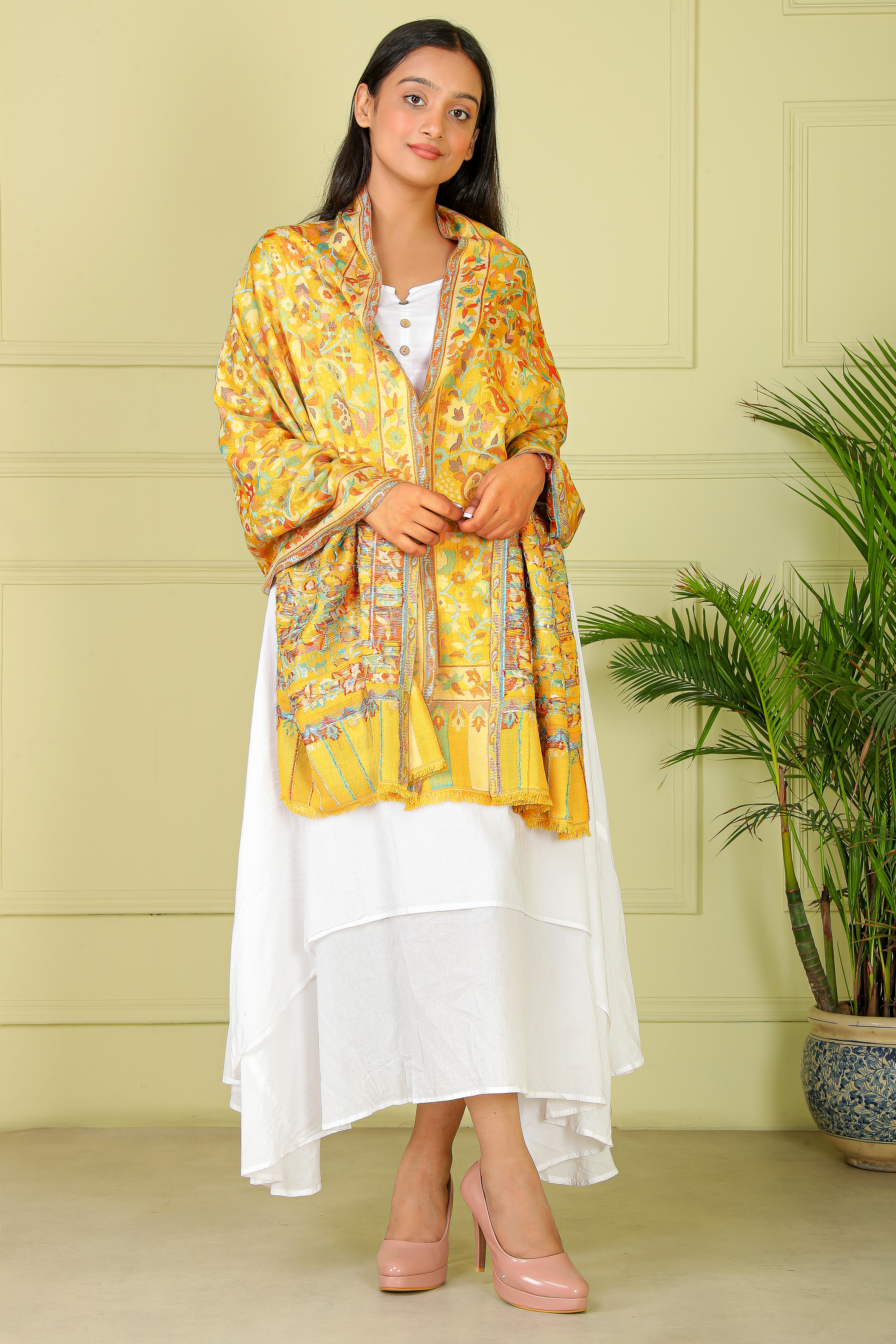 Kani Soft touch Mustard shawl