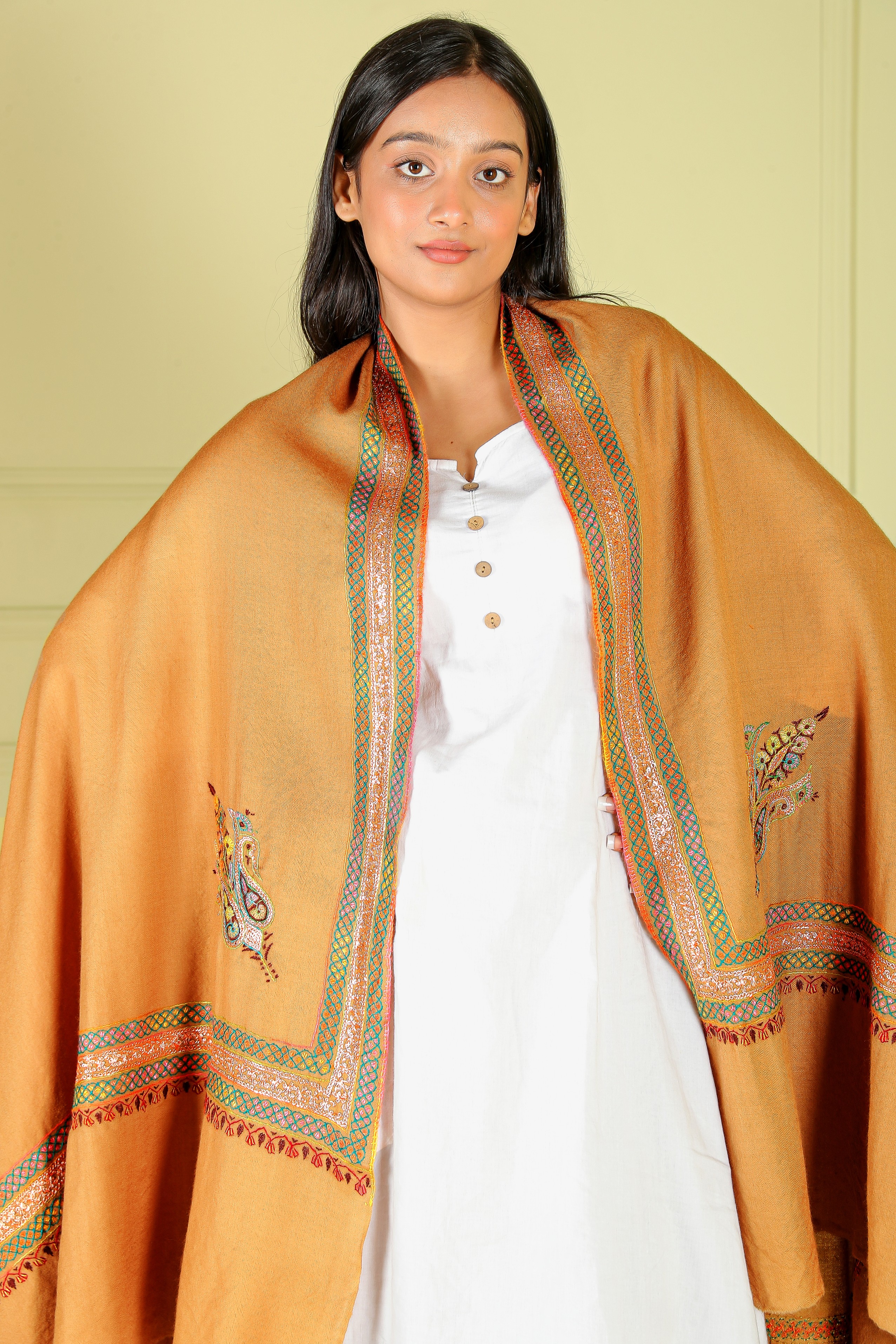 Sozni women semi-pashmina shawl