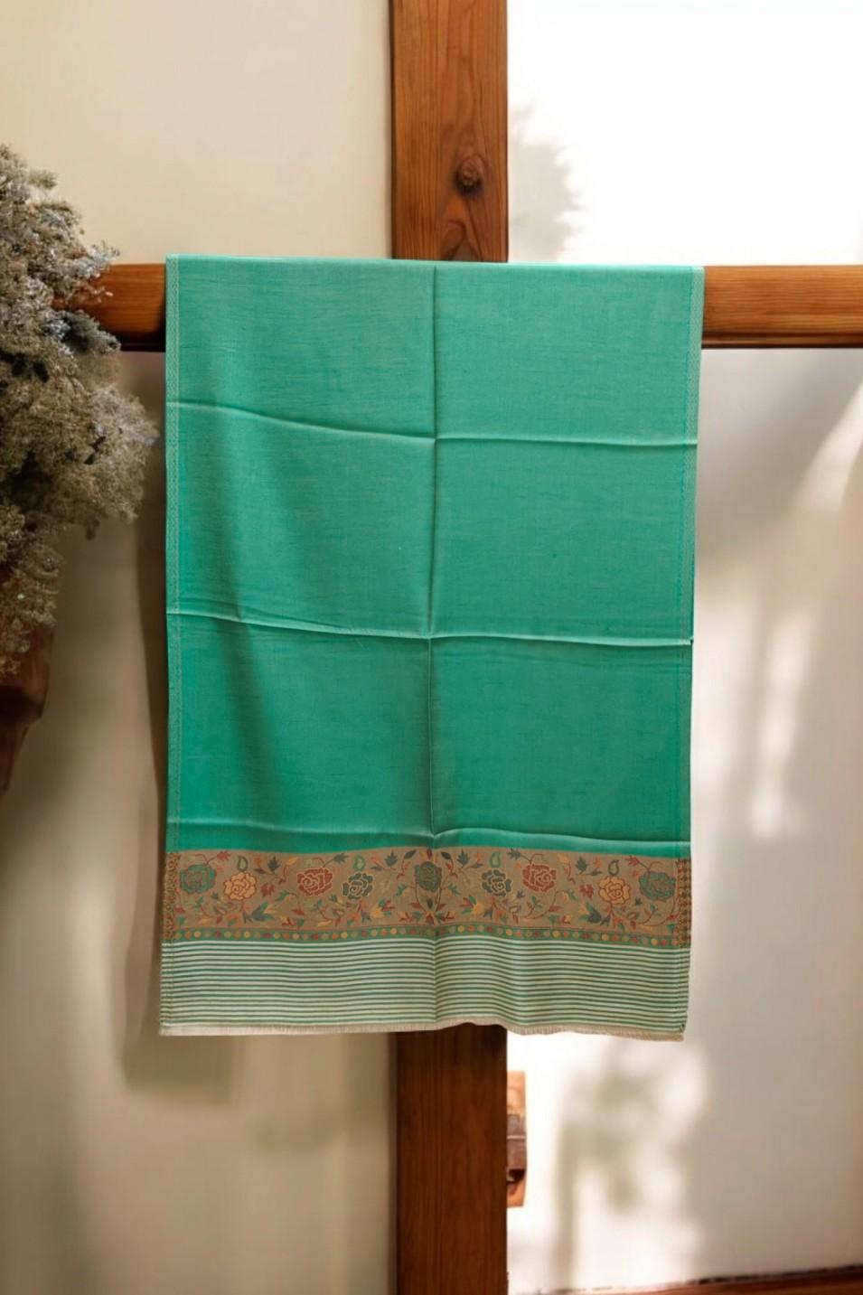 Reversable Modal smooth soft silk Stole Green